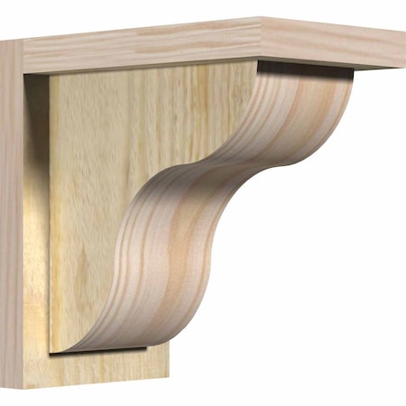 Ekena Millwork Carmel Rough Sawn Corbel w/Backplate, Douglas Fir, 6"W x 10"D x 10"H COR06X10X10CAR01RDF